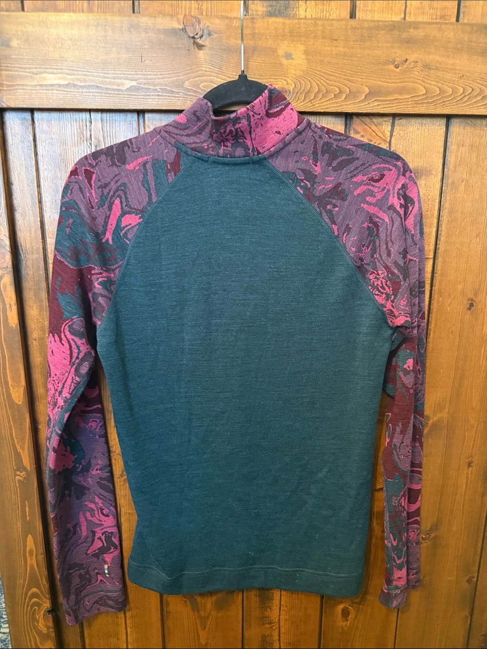 Smartwool Women's Merino 250 Base layer Pattern 1/4 Zip, Size M - Picture 5 of 10